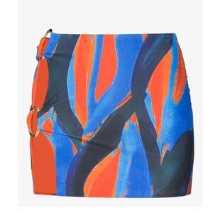 NWT Louisa Ballou double-ring swim skirt medium